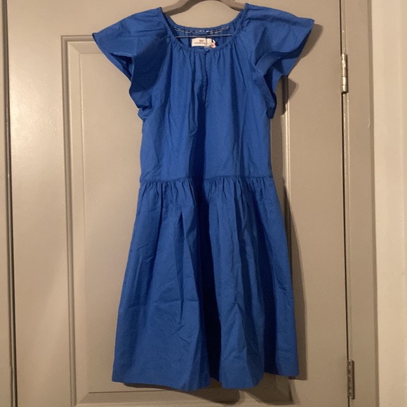 Tide Blue Flutter Sleeve Sundress| 100% Cotton| Vineyard Vines |Sz S - Picture 2 of 10